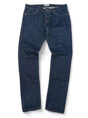 Unbranded Brand 11oz Selvedge Navy Slim Straight Jeans